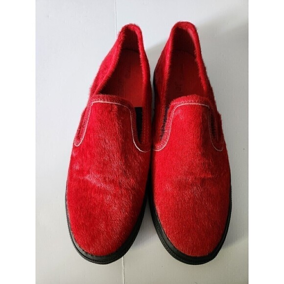 Sperry Top-Sider for Jeffrey of NYC Red Leather Loafers Boat Shoes Pony Sz 10 - Picture 1 of 7